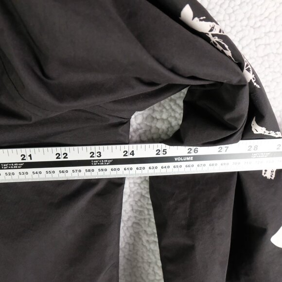 Arsenic Jacket Mens Medium Black White Native Bomber Snap Lightweight Graphic - Picture 8 of 10